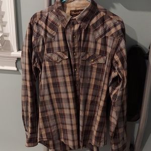 Mens Plaid Shirr